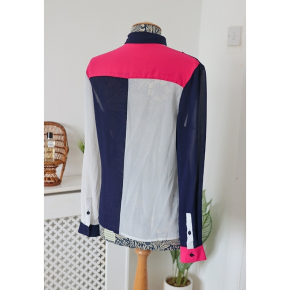 Shein Colourblock Blouse Shirt Size L - Picture 4 of 6